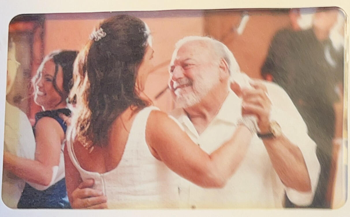 Marty dancing with Linda